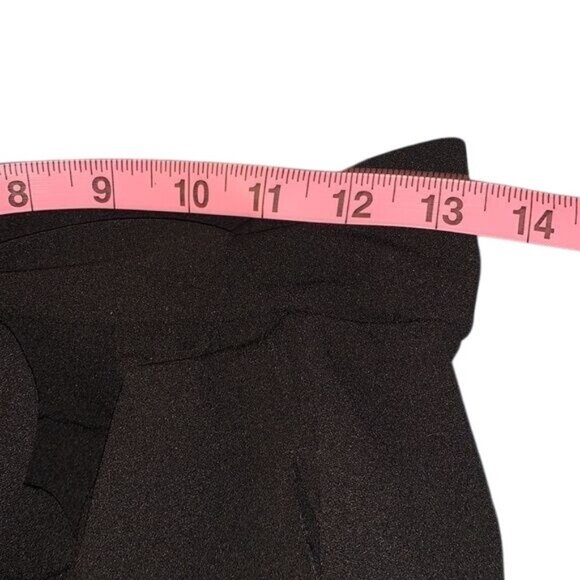 BBJ Los Angeles Black High-Waisted Tie-Front Wide-Leg Pants S - Picture 11 of 13